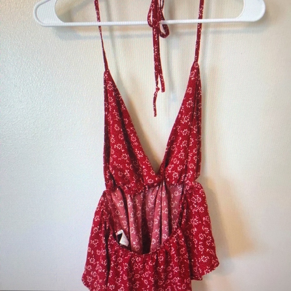 Women’s red camisole top